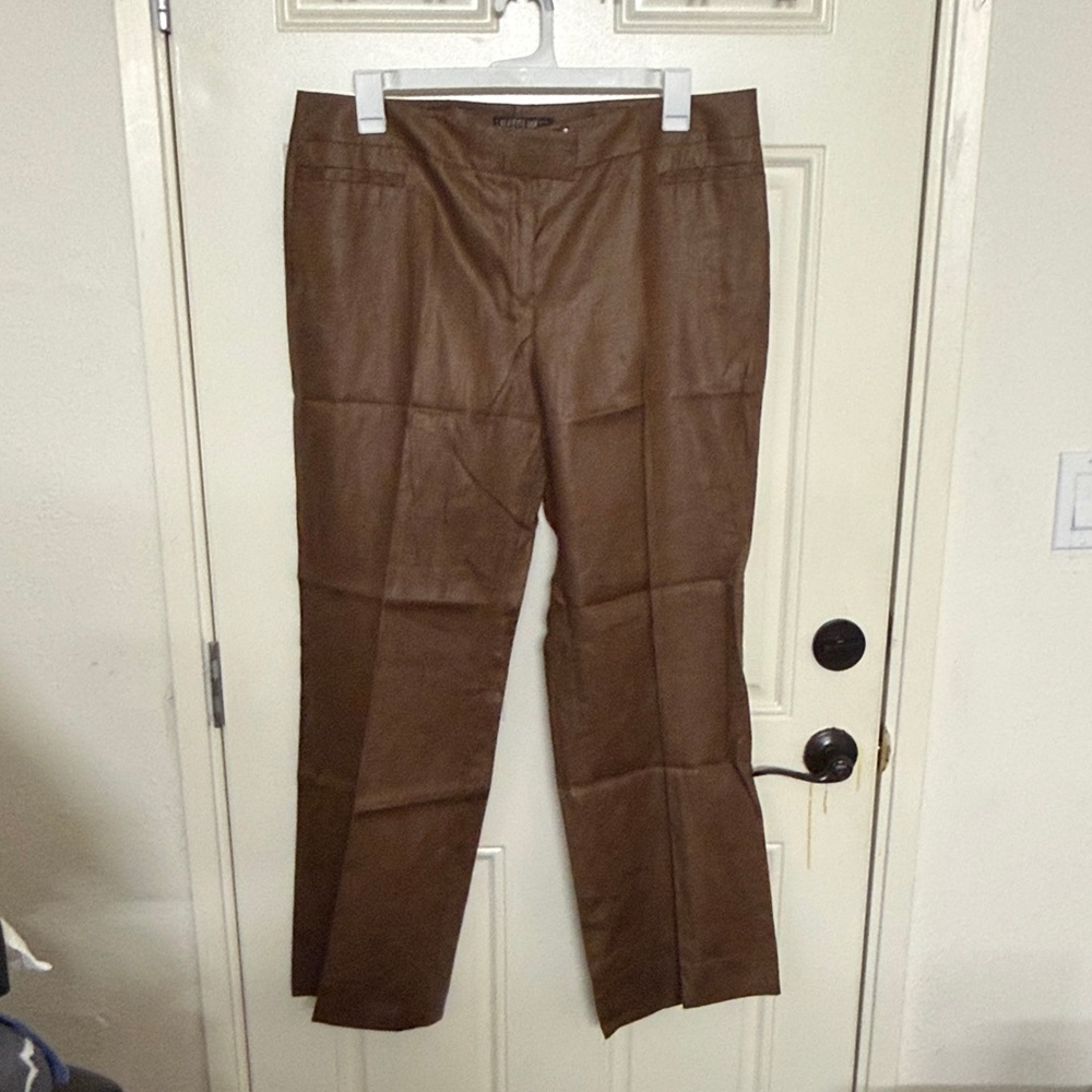 Lafayette 148 New York Rich Brown dress pants.